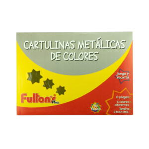 Carpeta Cartulinas Metálicas de Colores Fultons