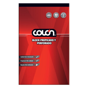 Block Oficio Matemática 7 mm 80 hjs