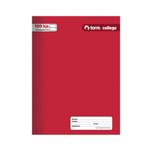 Cuaderno College Torre Composición 100 hjs