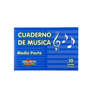 Cuaderno de Música Media Pauta ProArte