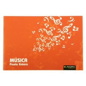 Cuaderno de Música Pauta Entera Lavoro