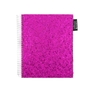 Cuaderno Superclass Glitter Full Medio Oficio Rhein Rosado