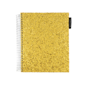 Cuaderno Superclass Glitter Full Medio Oficio Rhein Dorado