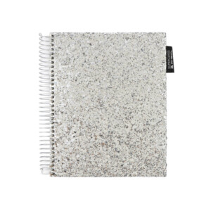 Cuaderno Superclass Glitter Full Medio Oficio Rhein Plateado
