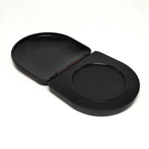 TAMPON HUELLA DIGITAL PVC, COLOR NEGRO 45 mm